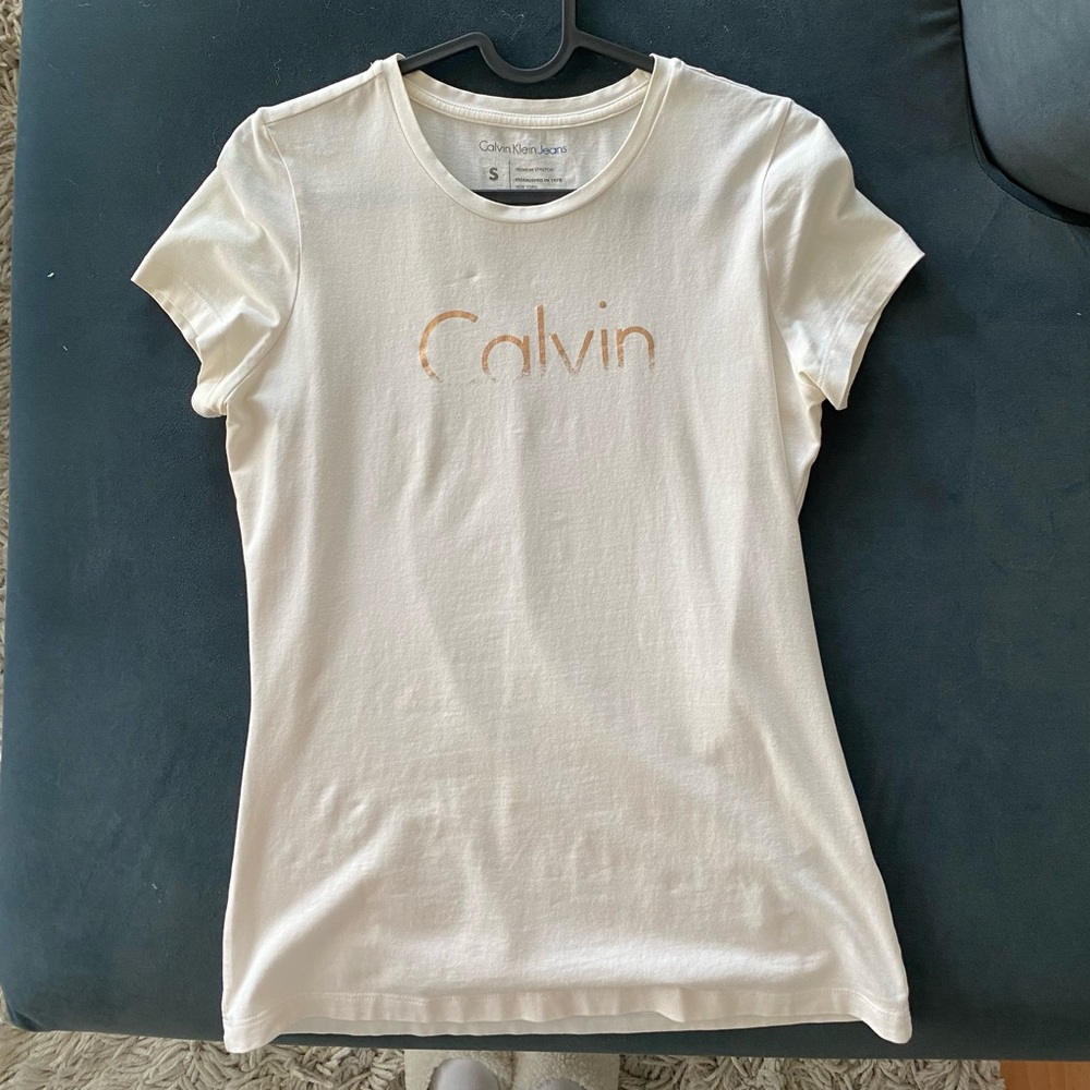 Calvin Klein Jeans Premium Stretch White T-shirt